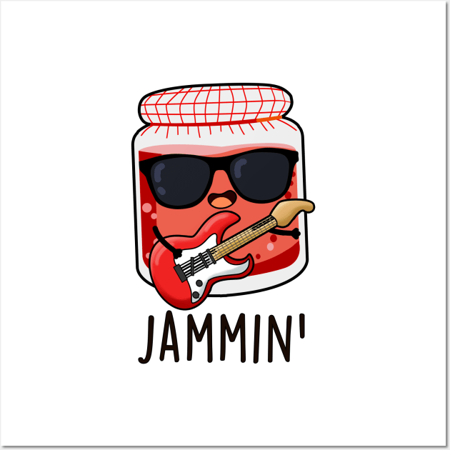 Jammin Cute Rocker Jam Pun Wall Art by punnybone